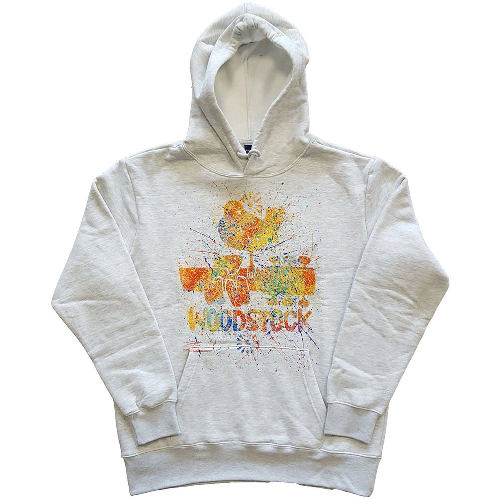 Woodstock - Splatter Sweat à capuche - Blanc